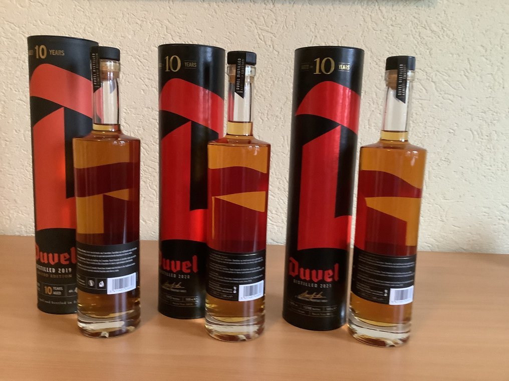Duvel Distilled 10 years old Moortgat  - b. 2019, 2020, 2021 - 70cl - 3 μπουκαλιών #2.1