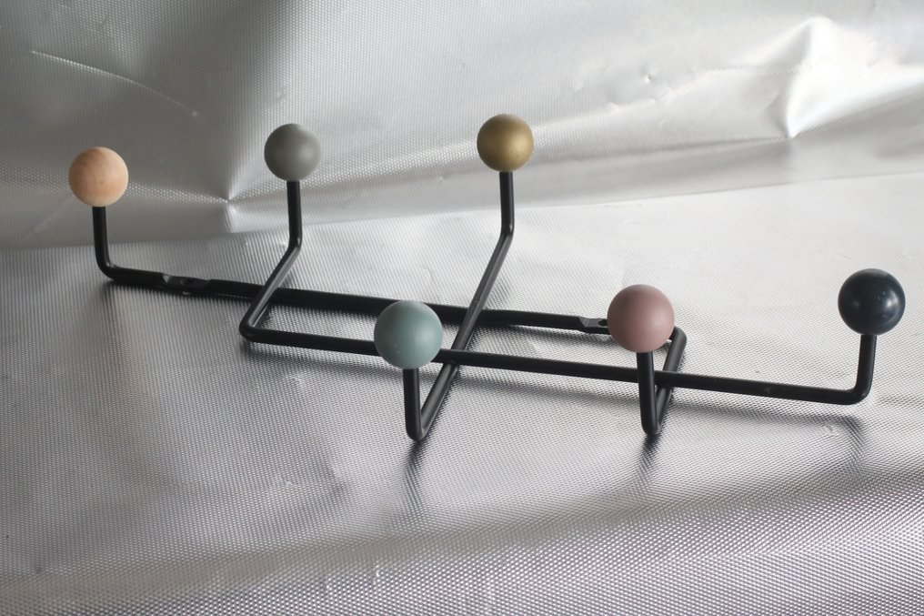 Cabide (3) - Ferro - Cabideiro com três botões #4.3