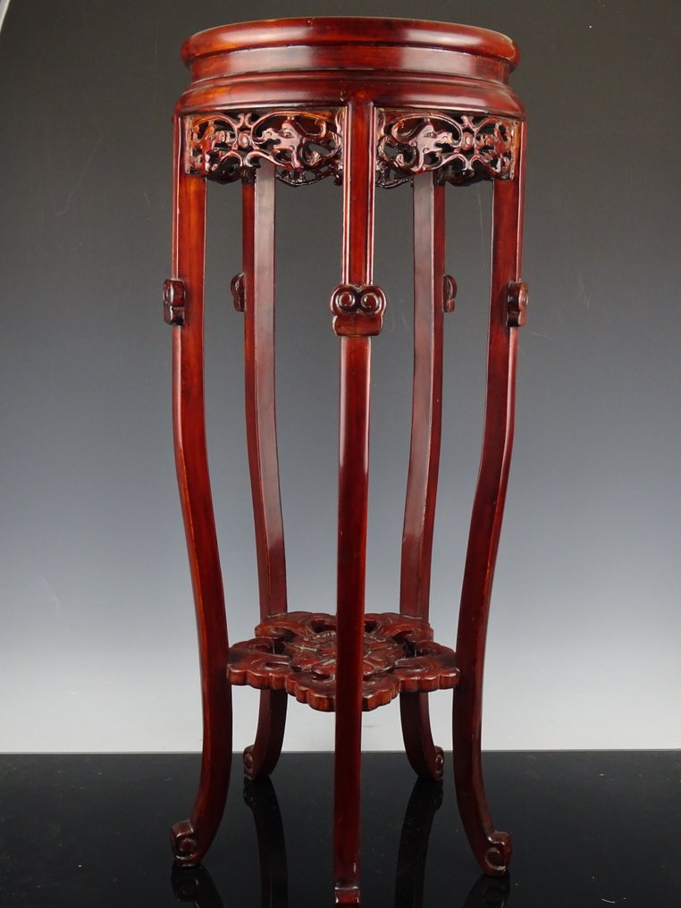 Taburet - Træ - Kina - Qing-dynastiet (1644-1911) (Ingen mindstepris) #4.3