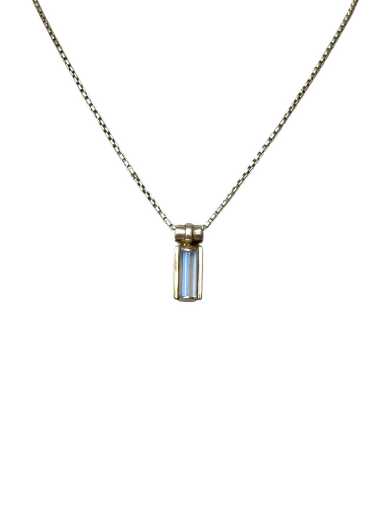 Sans prix de réserve - Collier avec pendentif Argent - Maansteen, art déco #1.0
