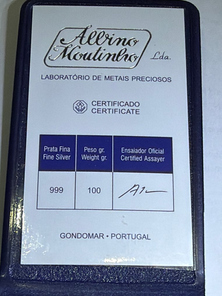 100 grams - Ezüst - With certificate  (Nincs minimálár) #2.1
