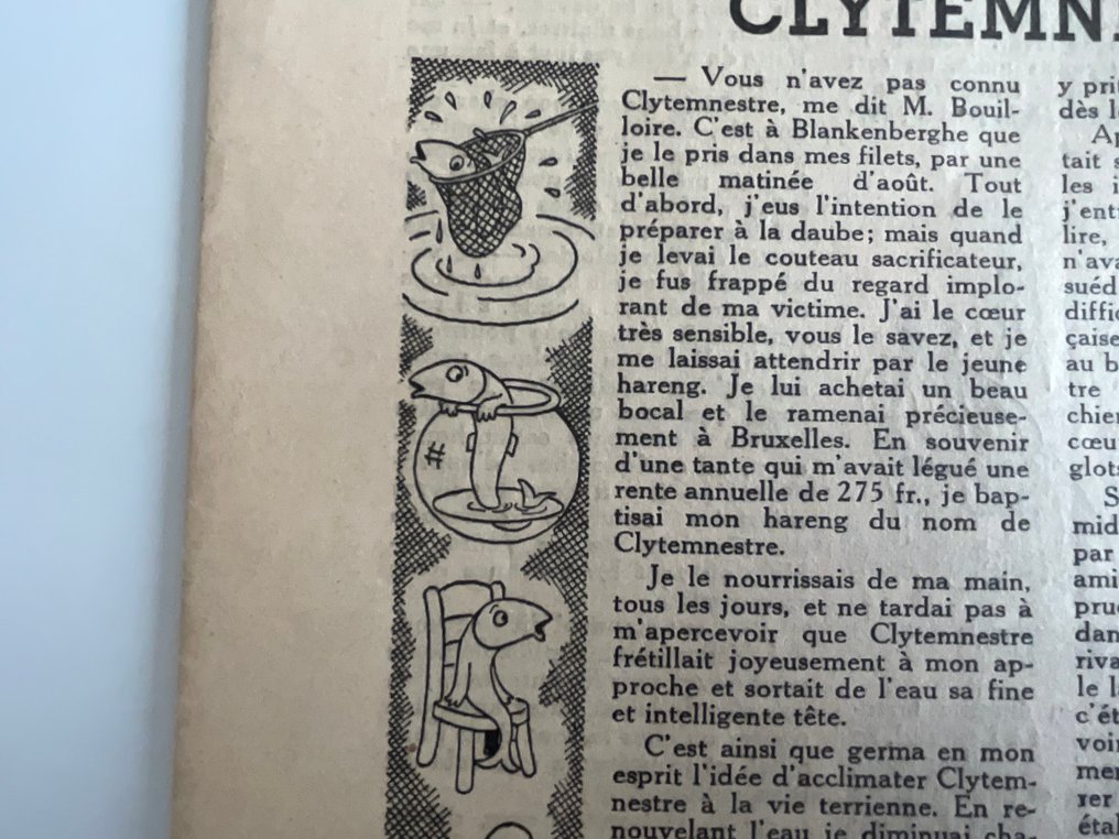 Tintin - Soir Jeunesse 1940 - Clytemnestre - 1 夜间青年期刊 1940年10月24日： 《克吕泰美斯特拉》 #2.1