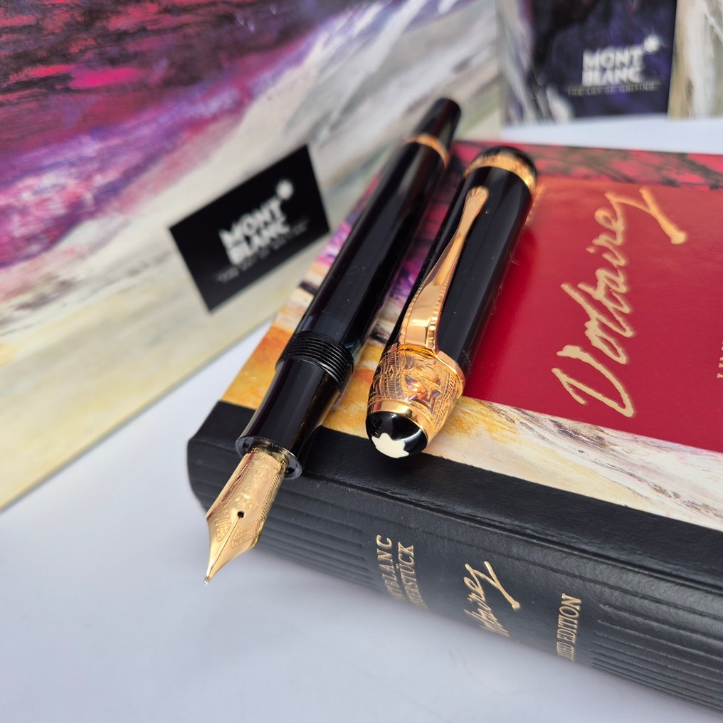 Montblanc - Writers Edition "Voltaire" - 18k gold nib - Box and papers - 1995 - χωρίς τιμή ασφαλείας - Στυλογράφος #1.0