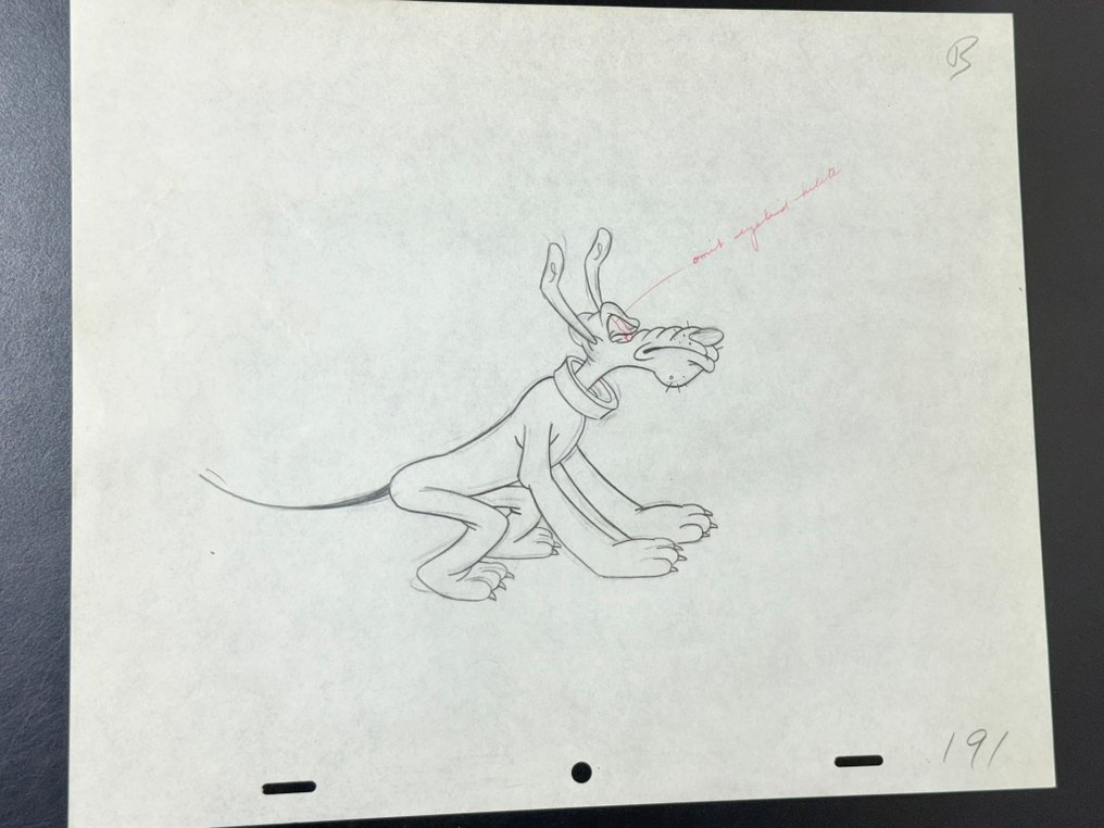 Walt Disney - Pluto Production Drawing (1951) - Plutopia, WALT DISNEY #1.0