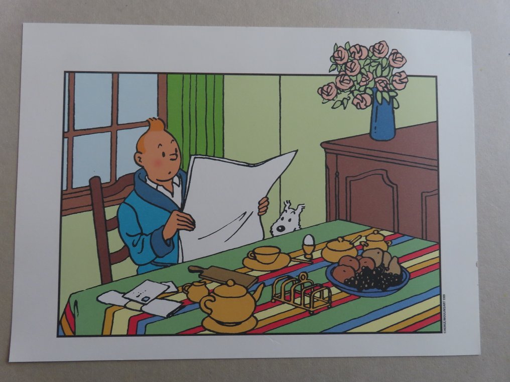 Hergé - 4 x print  Moulinsart Tintin #1.0