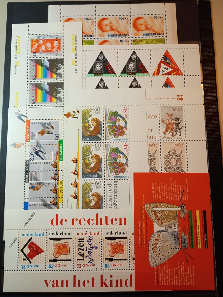 Netherlands 1891/1999 - Queen Wilhelmina hanging her and various - Nvph 34-41 #2.1