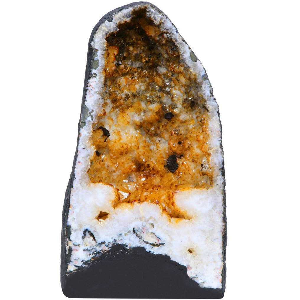 No Reserve - Vivid Citrine - Matched Pair Geode - 34x20x16 cm- 22 kg #3.2