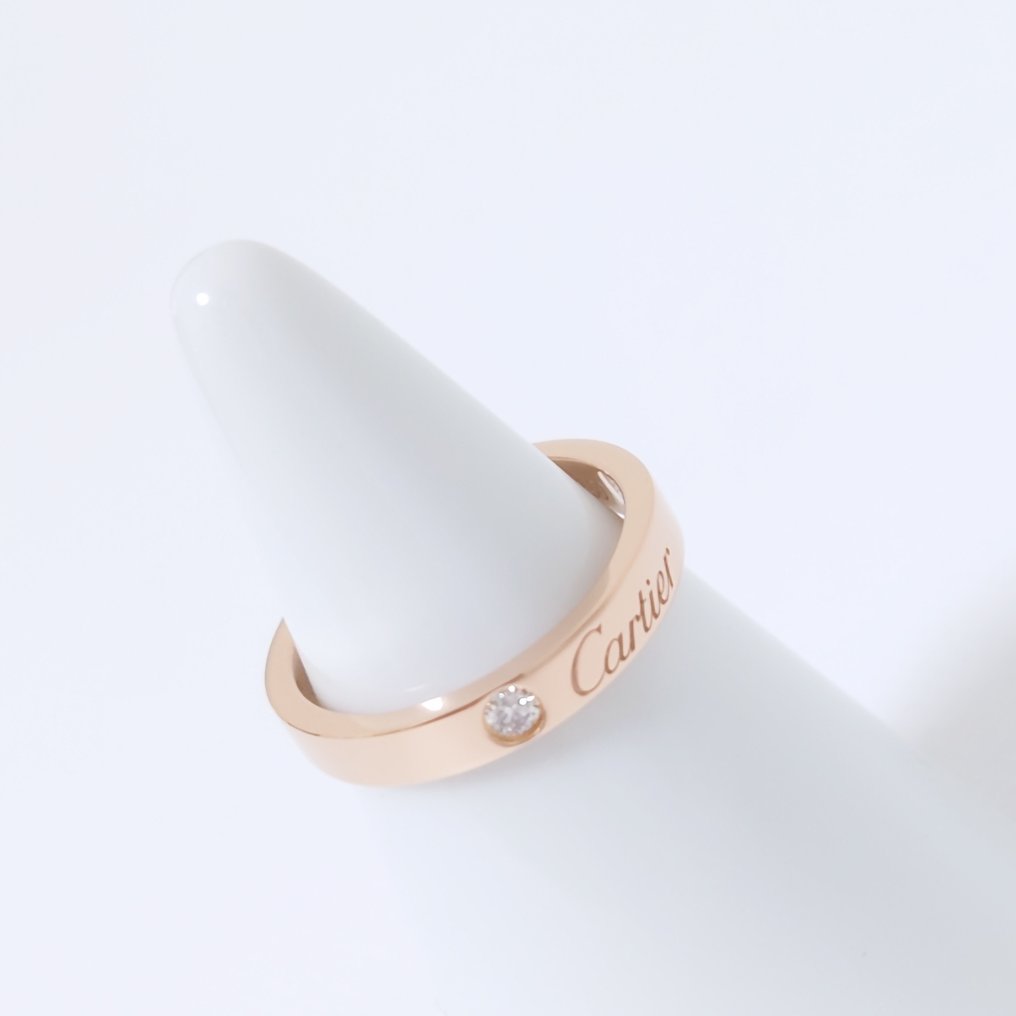 没有保留价 - Cartier - 戒指 - C de Cartier - 18K包金 玫瑰金 #4.3