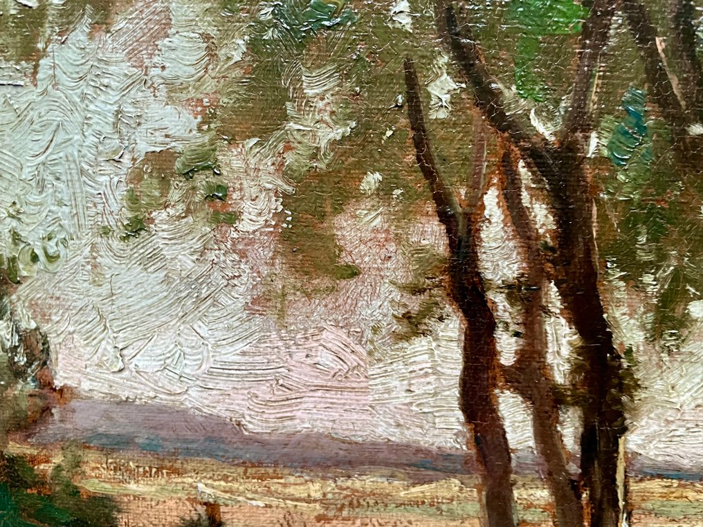 Mijndert van den Berg (1876–1967) - Landschap met berkenbomen #4.3