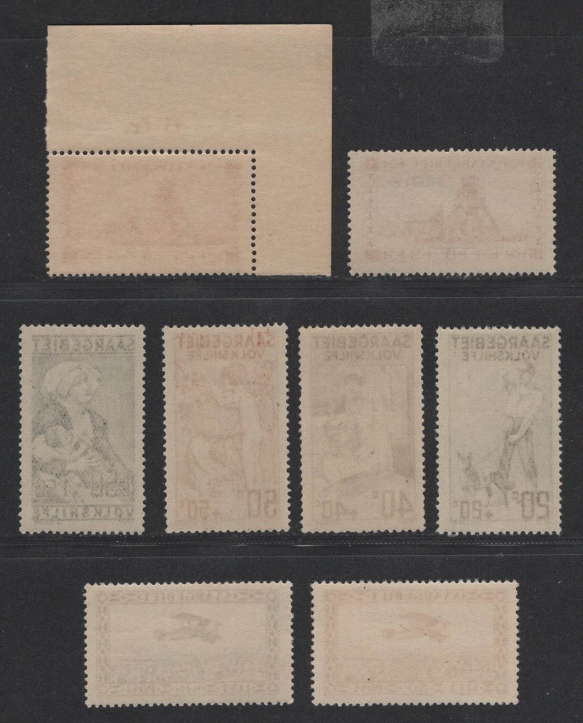 Territory of the Saar Basin 1926/1930 - Volkshilfe 1926 mint never hinged (MNH) + others - Michel 104-107 u.a. #2.1