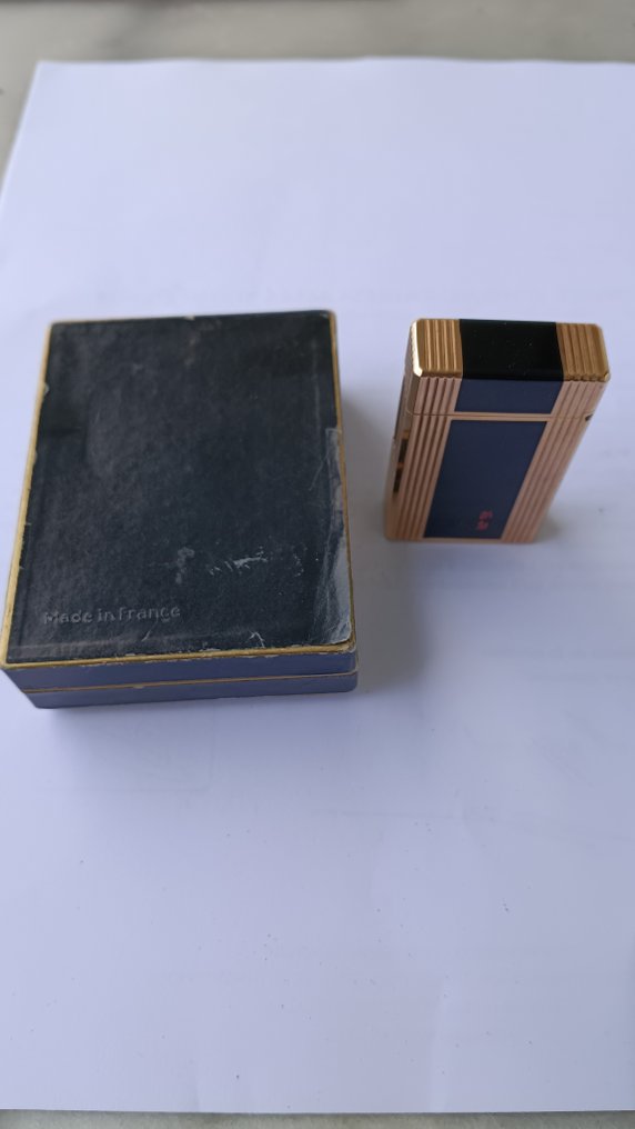 S.T. Dupont - Line 2 - Lomme-lighter - Lakk, Gullplattert #2.1