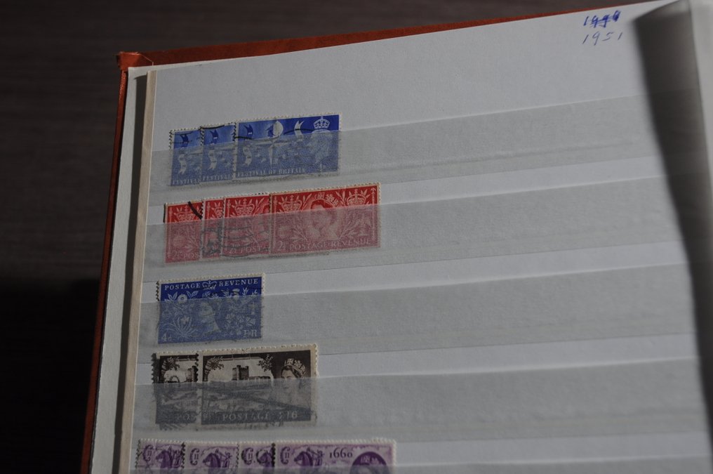 大不列顛  - 最多盖章的库存，在各种库存簿中有大量的记录（254张照片）。 #4.3