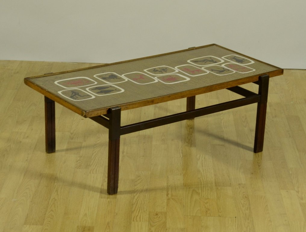 Vigna Nuova Firenze - Τραπέζι σαλονιού - Ξύλο, Κεραμικό - Ζωδιακά Σημάδια #1.0