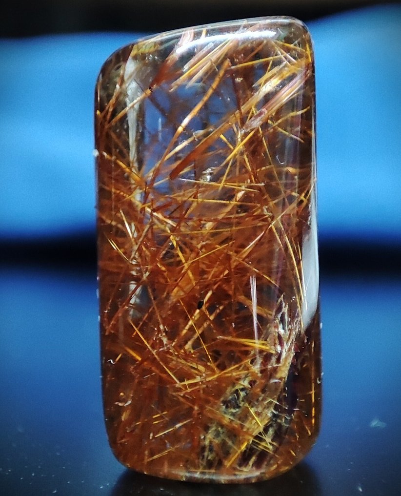 Beautiful Very Rare Natural Gold Rutilated Quartz Crystal Specimen - Free Shipping- 3.02 g #2.1