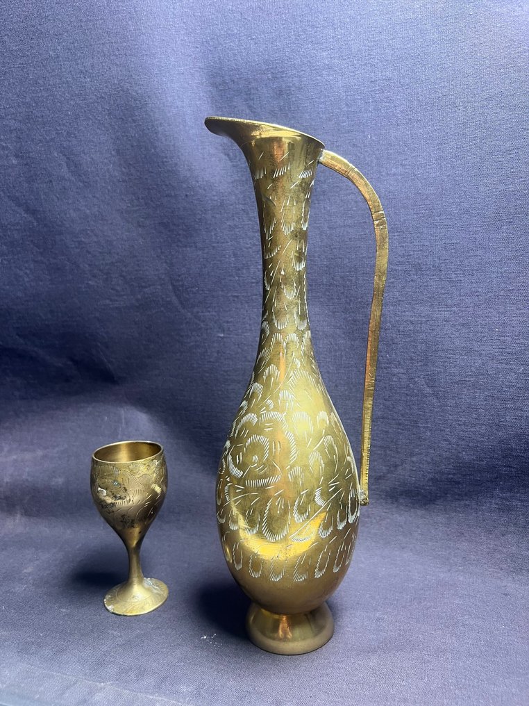 Bestik sæt - Kobber - Udsavet blomster-messing #1.0