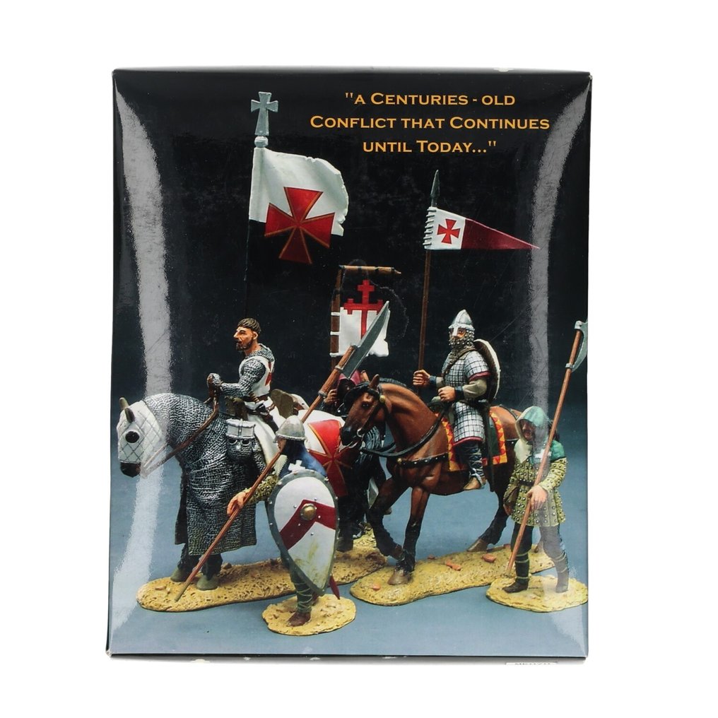 King & Country - Crusaders & Saracens - Crusaders - Figur - MK070 “Dressing for Battle” - Hvidmetal #2.1