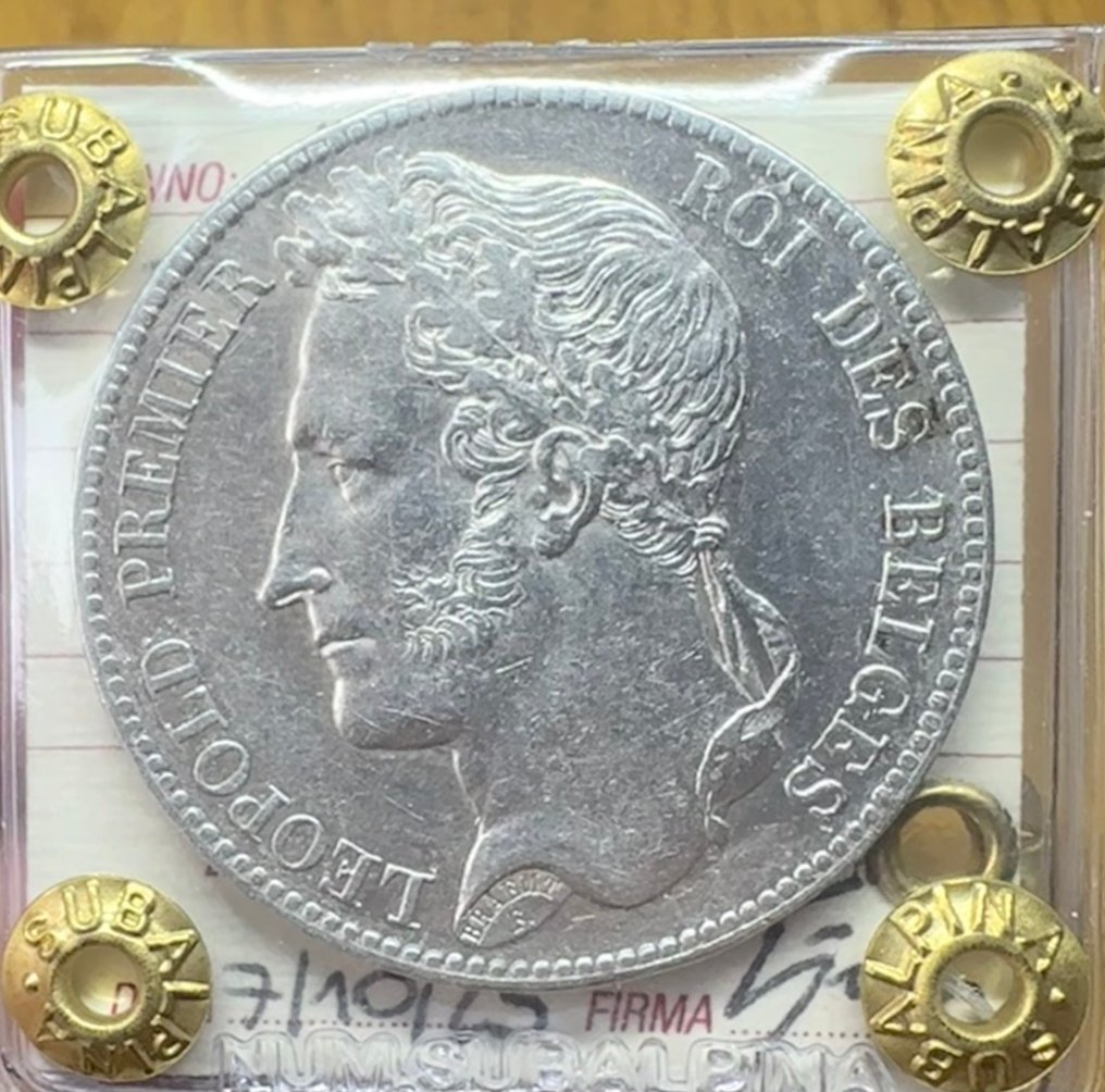 Belgio. Leopoldo I. 5 Francs 1833 #1.0