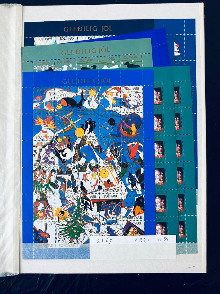 世界  - 收藏 / 调查员：法罗群岛和奥兰，此外包括完整的纸张。 #1.0