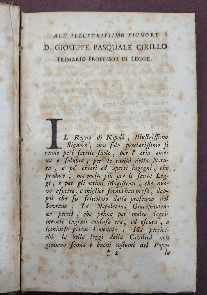 Niccolò Valletta - Elementi del diritto del regno Napoletano - 1776 #1.0