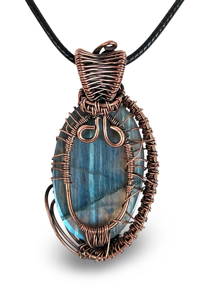 Labradorith - Δέντρο της Ζωής - 6,5 εκ. - Κρεμαστό κόσμημα #2.1