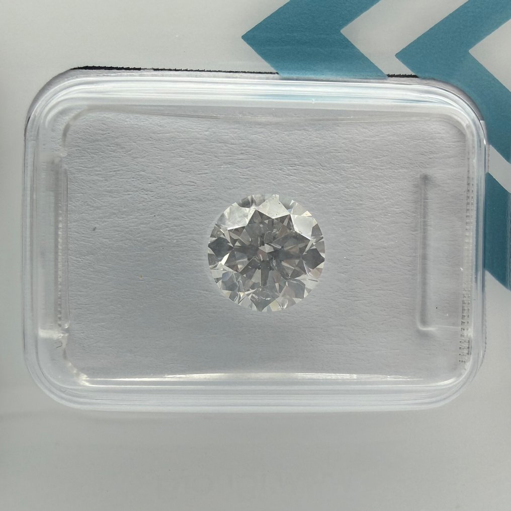 Zonder minimumprijs - 1 pcs Diamant  (Natuurlijk)  - 1.32 ct - Rond - F - SI2 - International Gemological Institute (IGI) #3.2