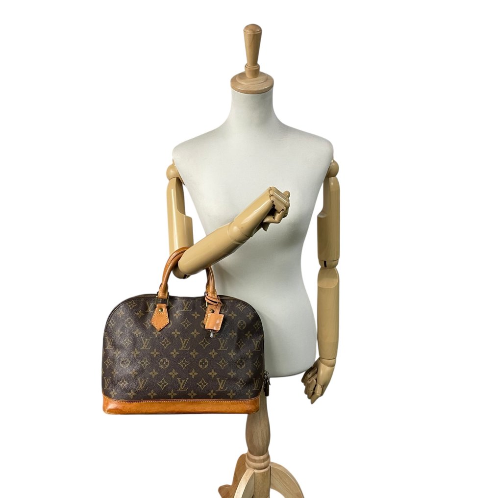 Louis Vuitton - Monogram Alma Dome Shape Handbag Top Handle Bag with Padlock and Key - Τσάντα #3.2