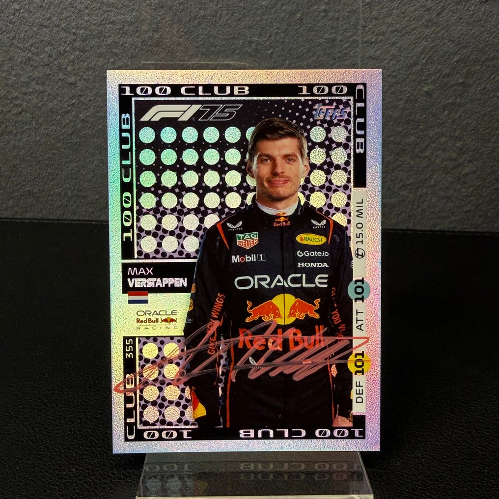 Red Bull Racing - Topps 355 100 Club Signed - Max Verstappen - 2025 - Trading Card #1.0