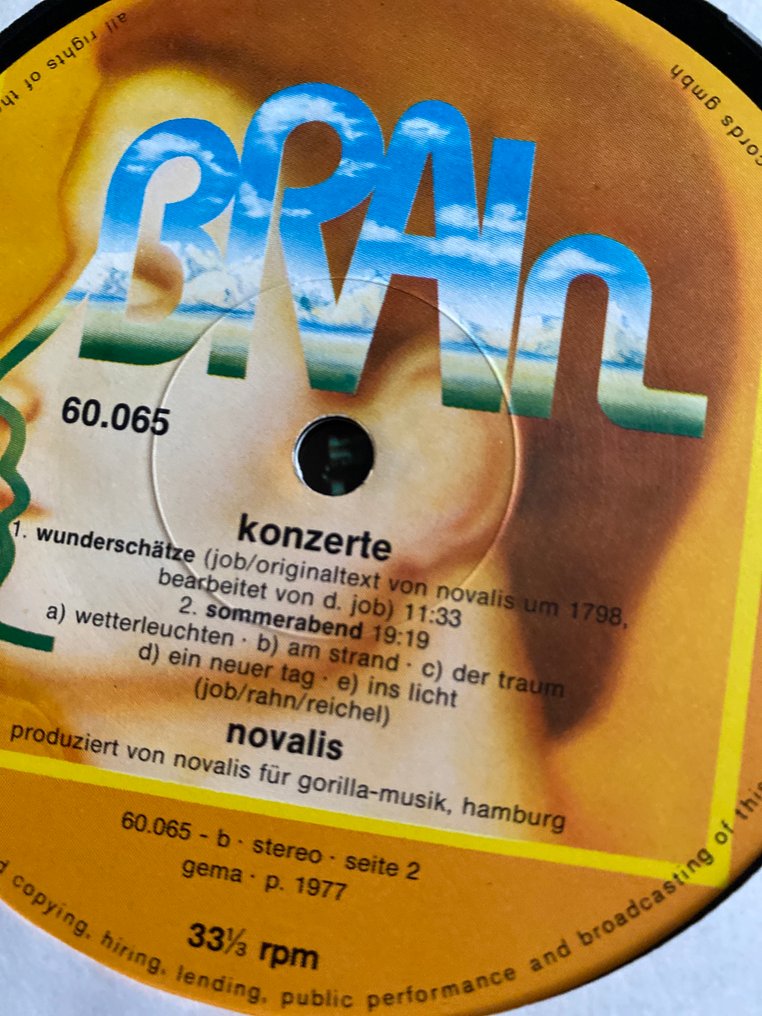 Jane, Novalis - Konzerte / Flossenengel / Fire, Water, Earth & Air - 多個標題 - 黑膠唱片 - 立體聲 - 1976 #4.3