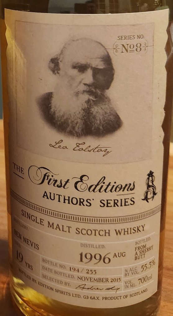 Ben Nevis 1996 19 years old Spirits Author's Series - Edition no. 8  - b. 2015  - 70 cl #2.1