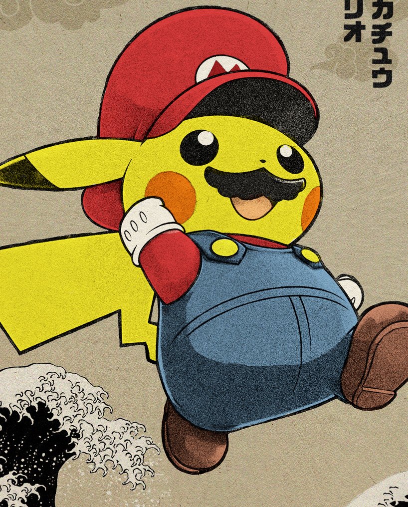 Kodo88 Fine Art Print - Super Pika Wave スーパー・ピカ・ウェーブ - Hand Signed #3.2