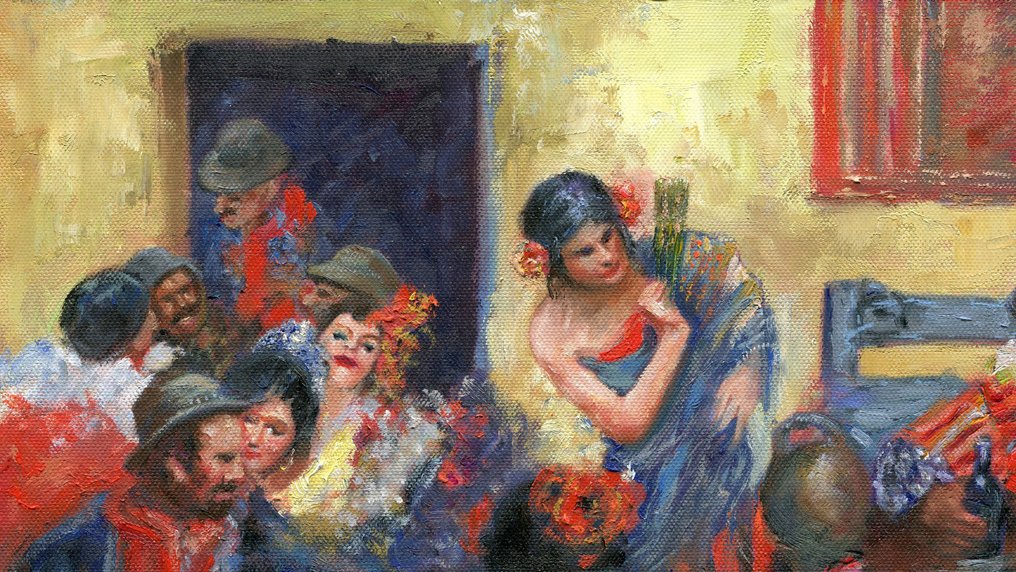 A. Simarro (XX) - Taberna española, tras Dean Cornwell #1.0