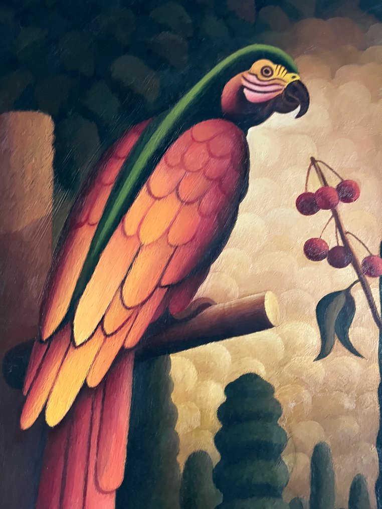 Luciano Coratti (1930) - Bimba con pappagallo #2.1