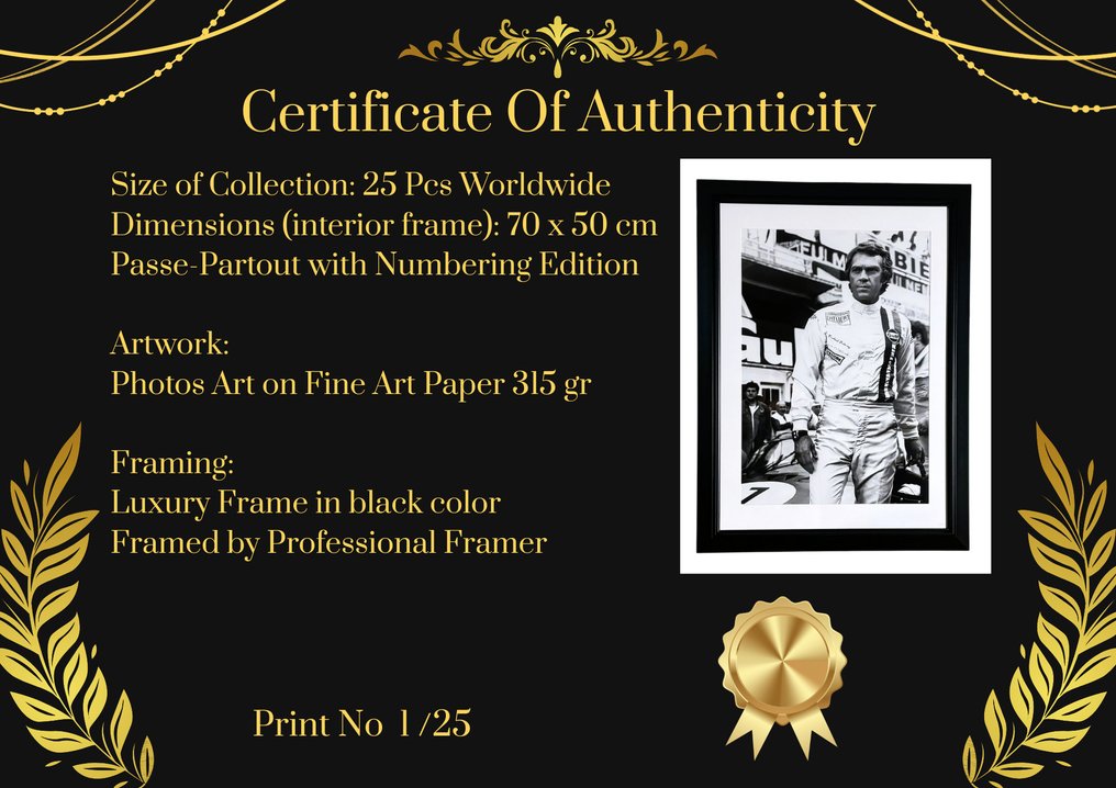 Le Mans (1971) - Steve McQueen - Premium Frame – Museum Quality #4.3