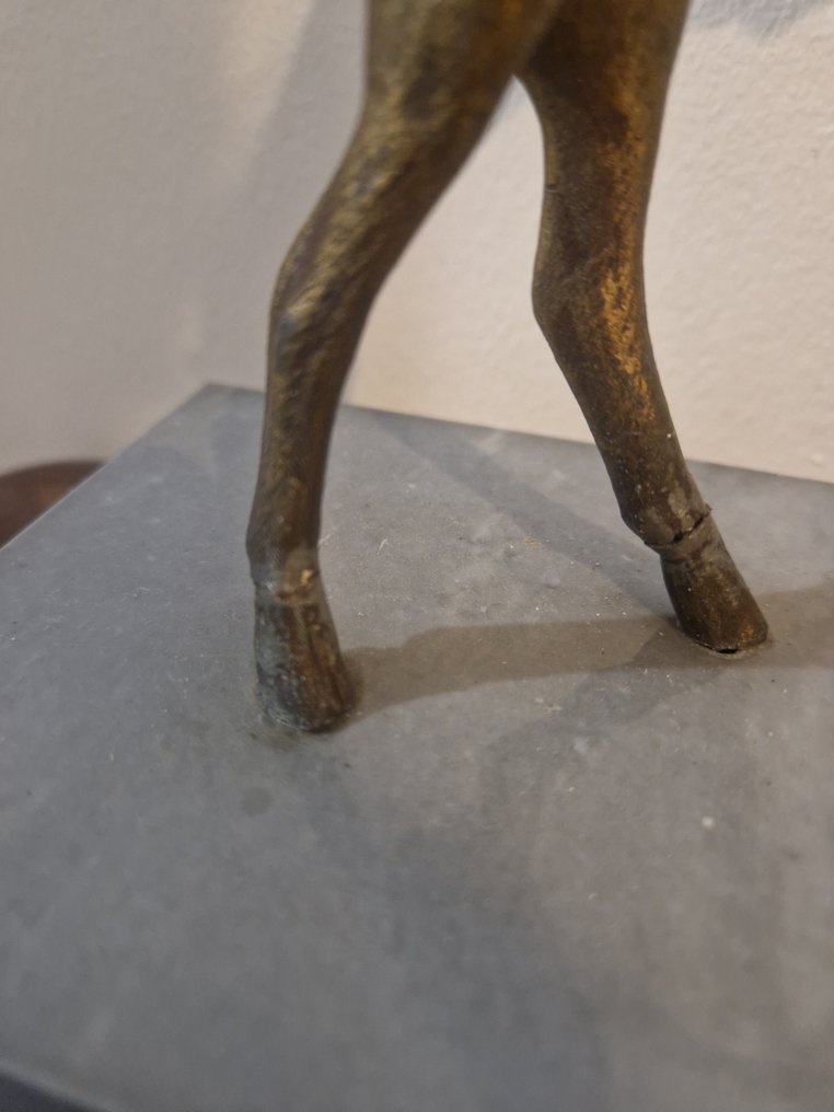 雕塑, la joueuse de flute - 30 cm - 粗锌, 大理石 #2.1