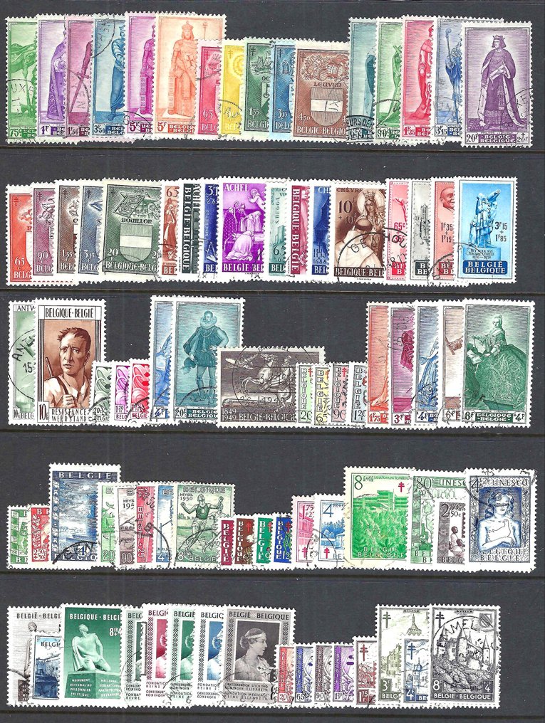 Belgium 1946/1951 - Selection of complete series from the period 1946-1951. #1.0