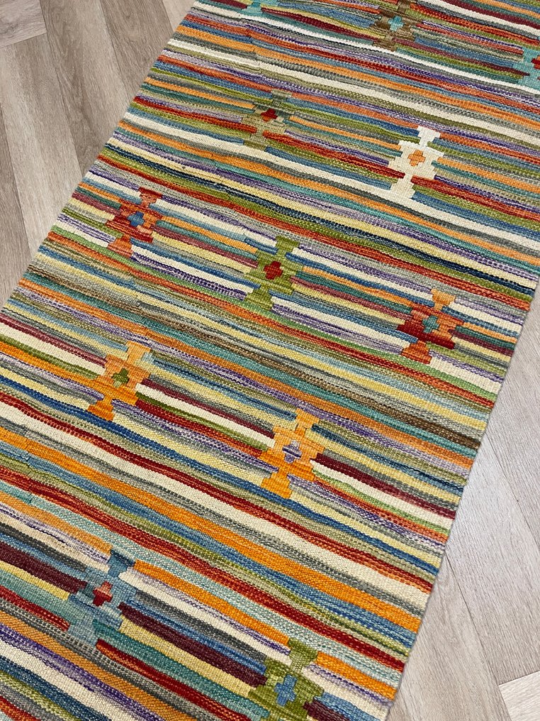 Afghaan design Loper - (unused) - ongebruikt - handgeweven - wol - fijn handgeweven  - Kelim - 288 cm - 77 cm #4.3