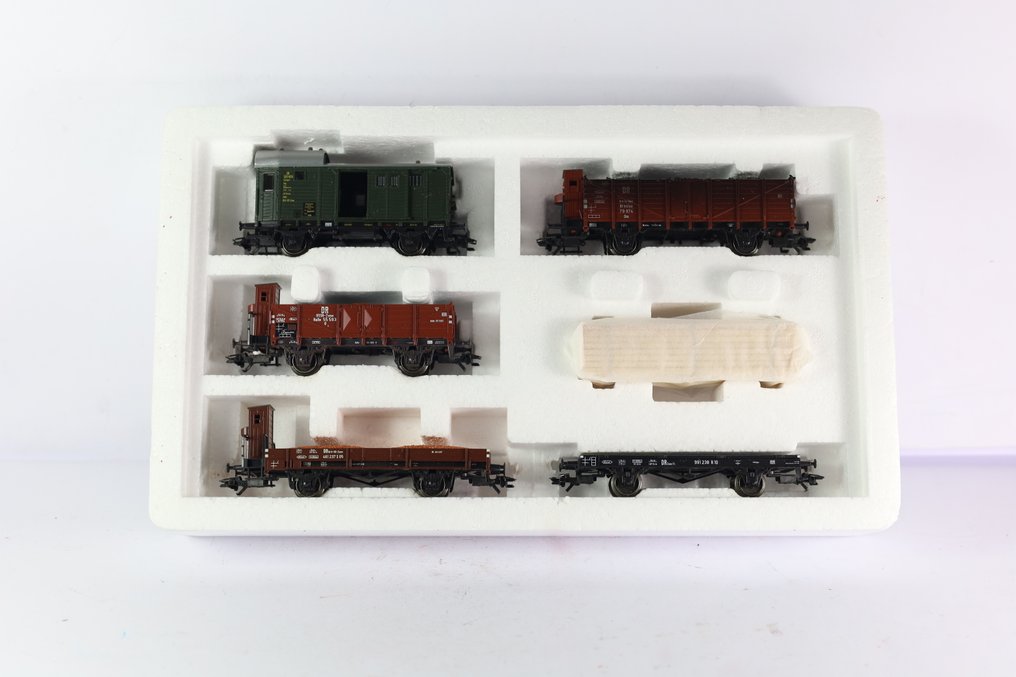 Märklin H0 - 47891 - Modeltog godsvogn sæt (1) - 5-delt godsvognsæt 'omkring 1950' - DR (DDR) #2.1