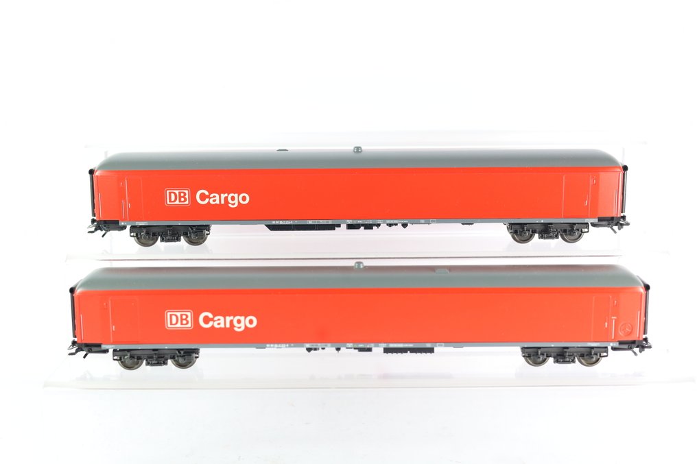 Märklin H0 - 42902 - Model train freight wagon set (1) - 2-part set 'Info carriages' - DB AG #1.0