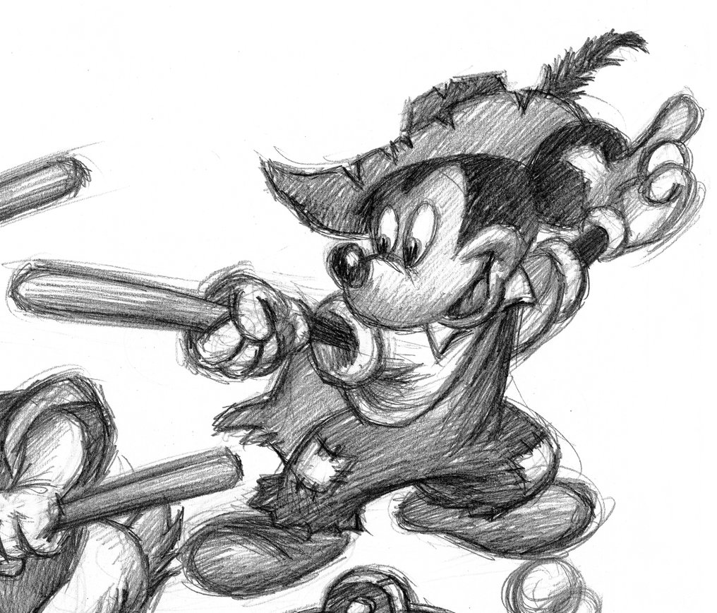 Joan Vizcarra Giclée - Mickey, Donald & Goofy in “The Broom Fight” – Hand Signed #3.2