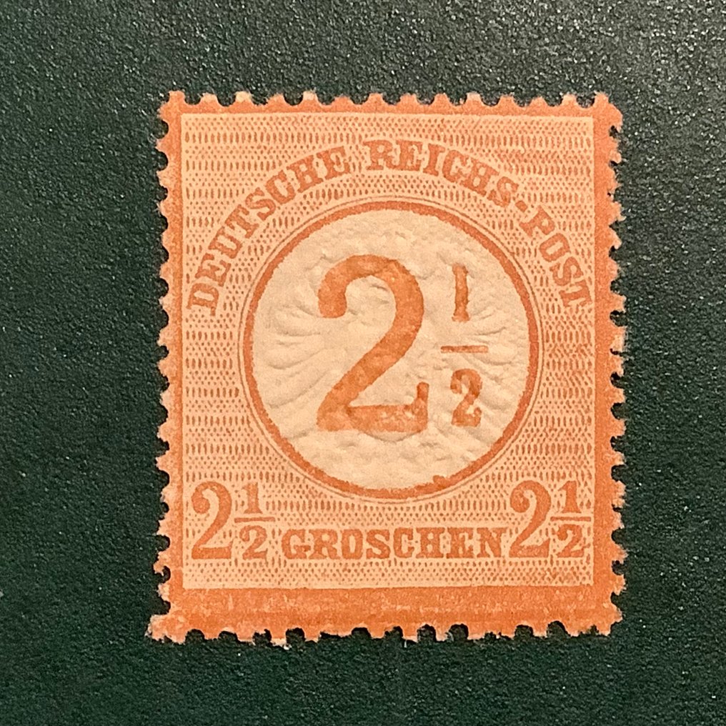 德意志帝國 1874 - 2,5 格罗申带有Groot Brutschield印刷 - MNH - Michel 29 #1.0