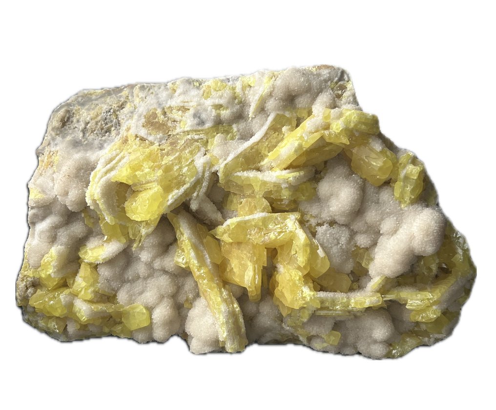 Soufre Botryoidal - Hauteur : 20 cm - Largeur : 28 cm- 3.5 kg - (1) #1.0