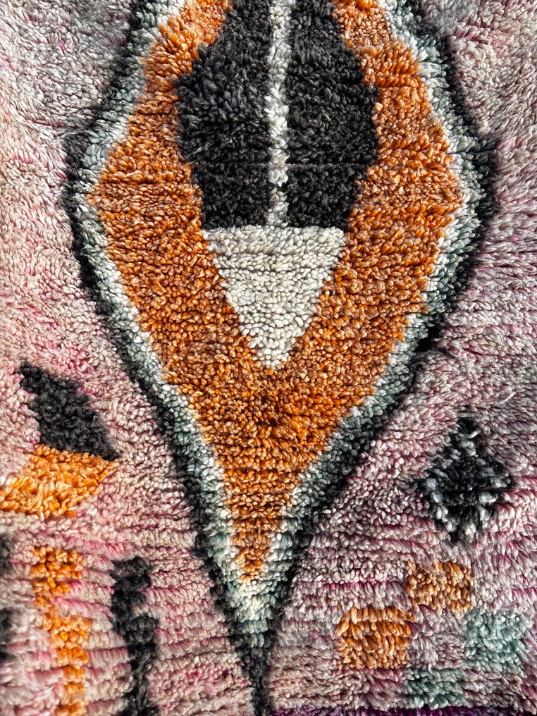 长款摩洛哥Boujad跑道毯——用于走廊设计的装饰性Berber羊毛地毯 - 地毯 - 360 cm - 70 cm - 手工编织羊毛地毯 #2.1