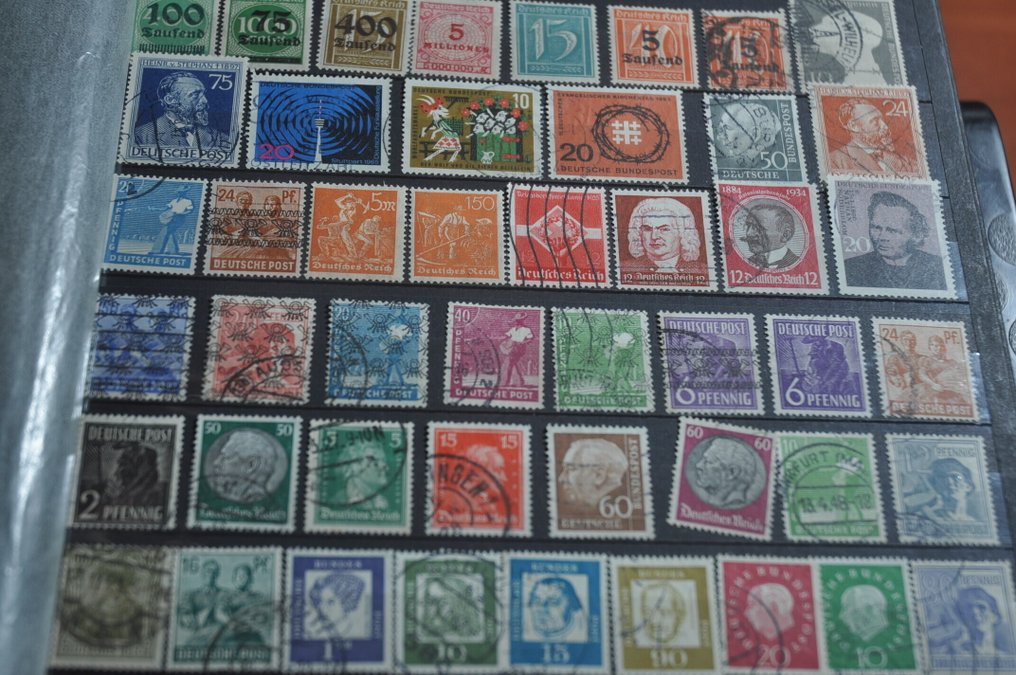 Świat  - Duży przegląd od klasycznego z różnymi krajami w stockbookach i albumach (251 zdjęć). #2.1