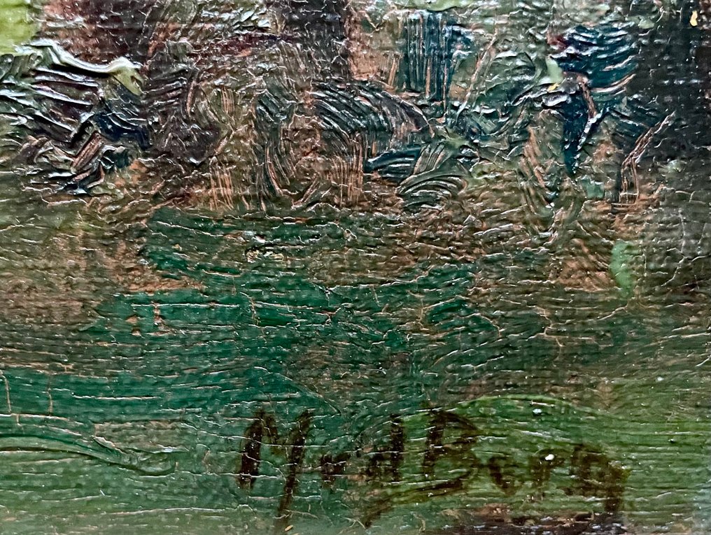 Mijndert van den Berg (1876–1967) - Landschap met berkenbomen #1.0