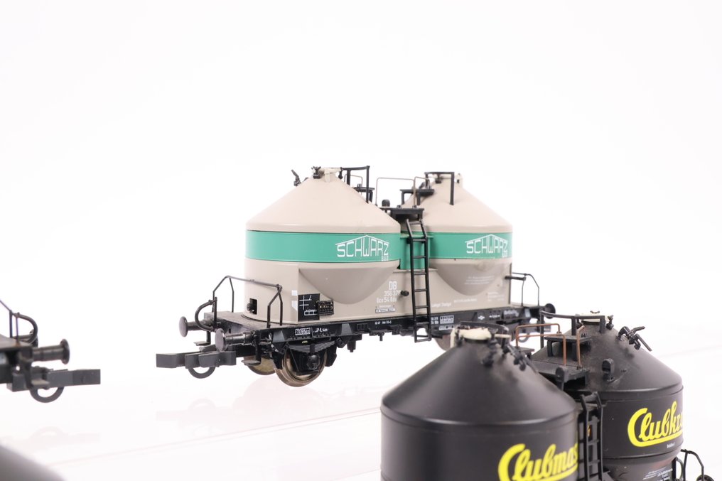 Roco H0 - Model wagonu towarowego (4) - Cztery silowagi 'Clubmast - Clubkraft - Schwarz' - DB #3.2
