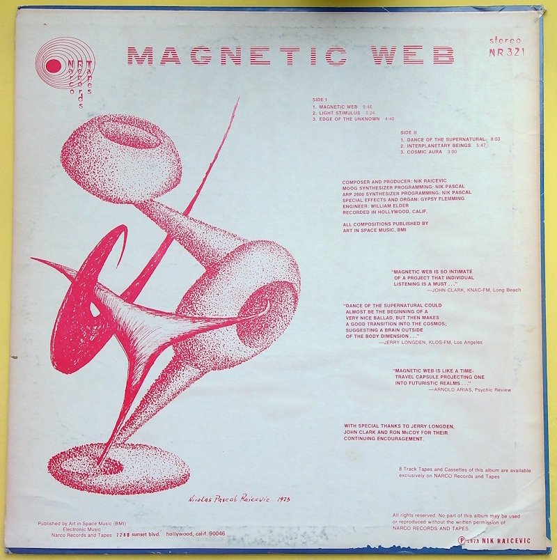 Nic Pascal - MAGNETIC WEB (Electronic Music) - Άλμπουμ LP (μεμονωμένο αντικείμενο) - Unknown pressing - 1973 #1.0