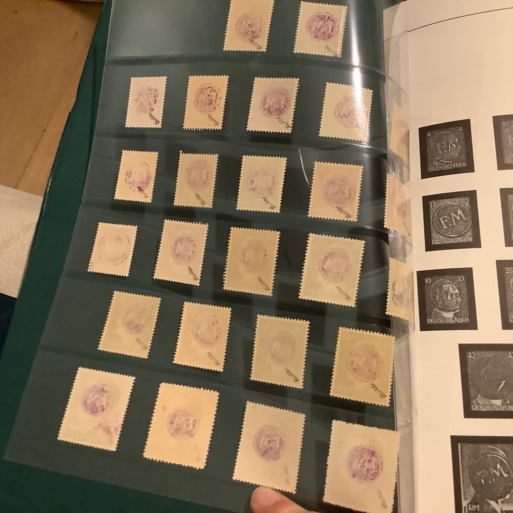 Γερμανία - Τοπικά ταχυδρομεία 1945 - Fredesdorf: πλήρης έκδοση με αξίες Marken και επιπλέον σφραγίδες - ελέγχθηκε από Richter. - Michel 1/26 #3.2