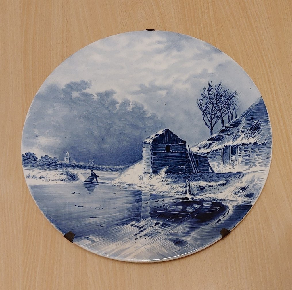 Vægtallerken - Delfterfajance - Vinterlandskab #2.1