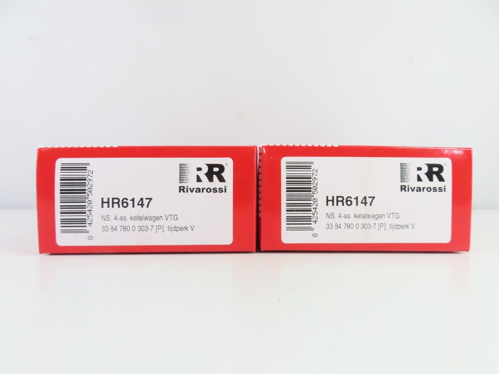 Rivarossi H0轨 - HR6147 - 模型火车货运车厢 (2) - 2辆4轴锅车 'VTG' 时代 V - NS #2.1