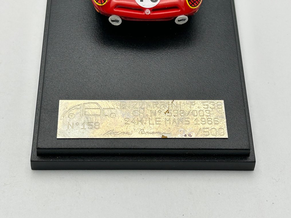 ABC Brianza 1:43 - Modelsportsvogn - Bizzarrini P 538 - Le Mans 1966 #10 - Begrænset udgave, 1 af 500 #2.1
